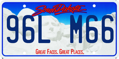 SD license plate 96LM66