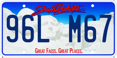 SD license plate 96LM67