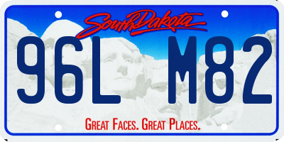 SD license plate 96LM82