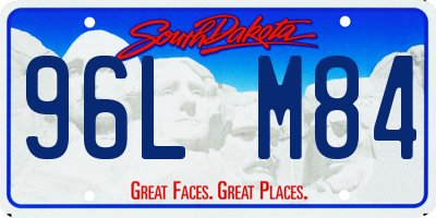 SD license plate 96LM84