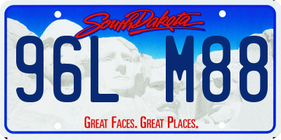 SD license plate 96LM88