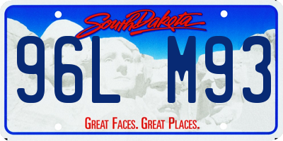 SD license plate 96LM93