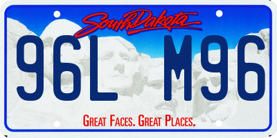 SD license plate 96LM96