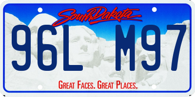 SD license plate 96LM97