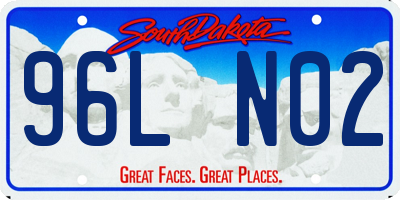 SD license plate 96LN02