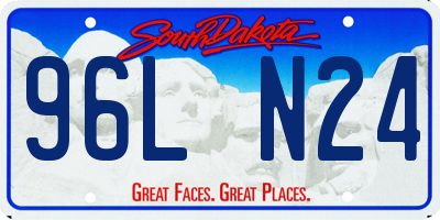 SD license plate 96LN24
