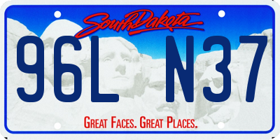 SD license plate 96LN37
