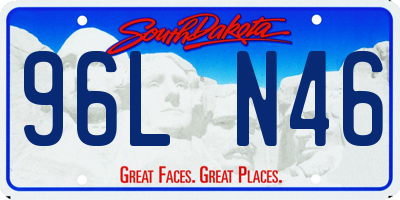 SD license plate 96LN46