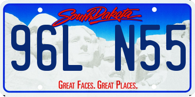 SD license plate 96LN55