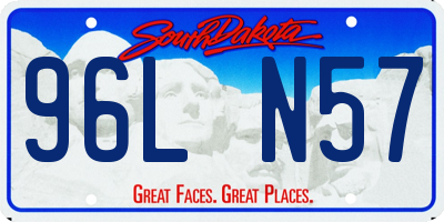 SD license plate 96LN57