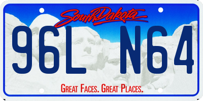 SD license plate 96LN64