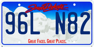 SD license plate 96LN82