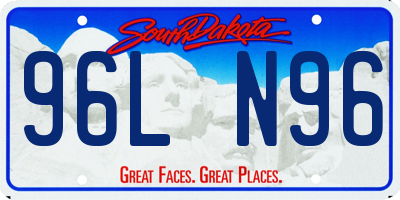 SD license plate 96LN96