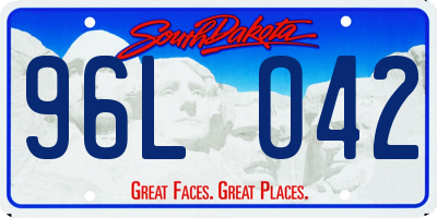 SD license plate 96LO42