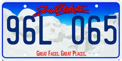 SD license plate 96LO65