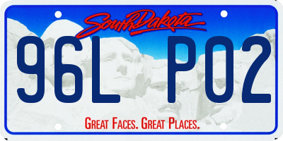 SD license plate 96LP02