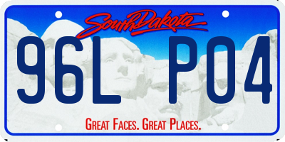 SD license plate 96LP04