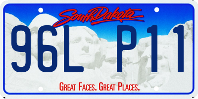 SD license plate 96LP11