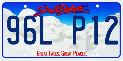 SD license plate 96LP12