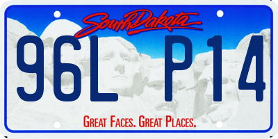 SD license plate 96LP14