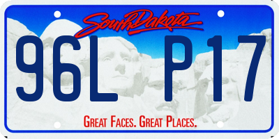 SD license plate 96LP17