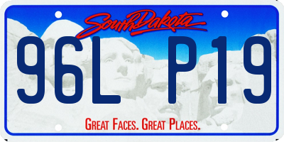 SD license plate 96LP19
