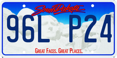SD license plate 96LP24