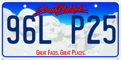 SD license plate 96LP25