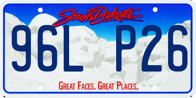 SD license plate 96LP26