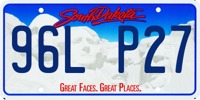 SD license plate 96LP27
