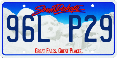 SD license plate 96LP29