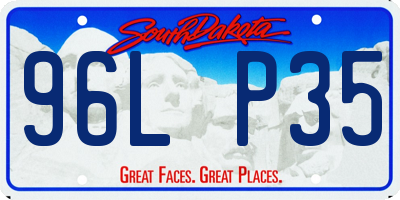 SD license plate 96LP35
