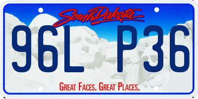 SD license plate 96LP36