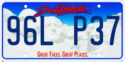 SD license plate 96LP37