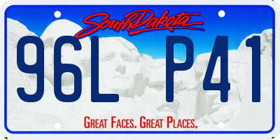 SD license plate 96LP41