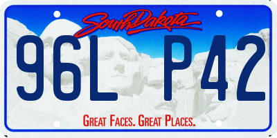 SD license plate 96LP42