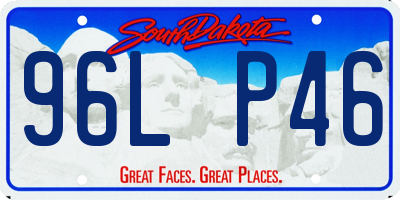 SD license plate 96LP46