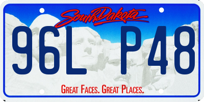 SD license plate 96LP48