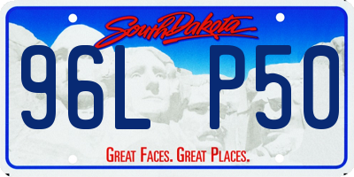 SD license plate 96LP50