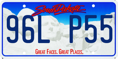 SD license plate 96LP55