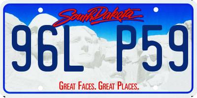 SD license plate 96LP59