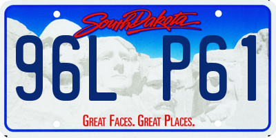 SD license plate 96LP61