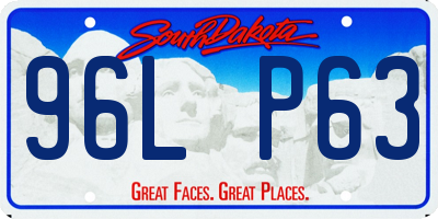 SD license plate 96LP63