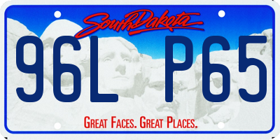 SD license plate 96LP65