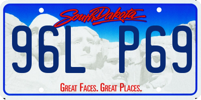 SD license plate 96LP69