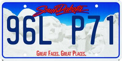 SD license plate 96LP71