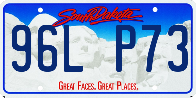 SD license plate 96LP73