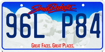SD license plate 96LP84