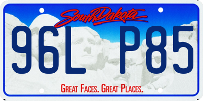 SD license plate 96LP85