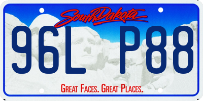 SD license plate 96LP88
